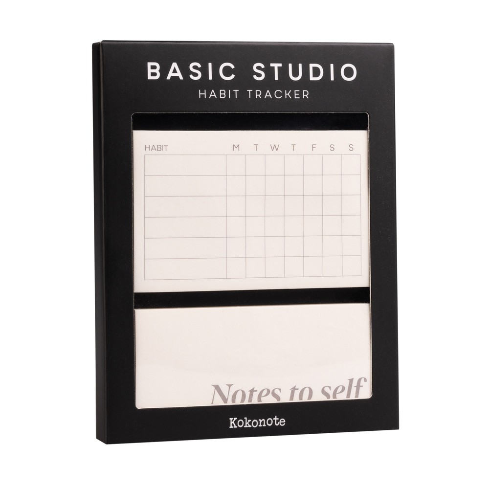 Kokonote - Habit Tracker Adhesive Notes Basic Studio Étiquettes adhésives - Multicolore